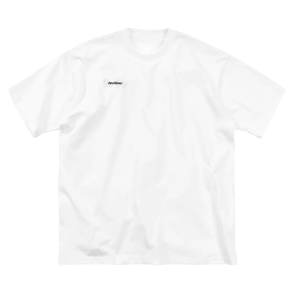 drugの10_techno ビッグシルエットTシャツ