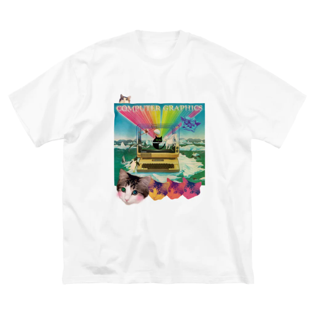 𝙈𝙊𝙈𝙊'𝙨 𝙎𝙝𝙤𝙥のcomputer graphics ビッグシルエットTシャツ