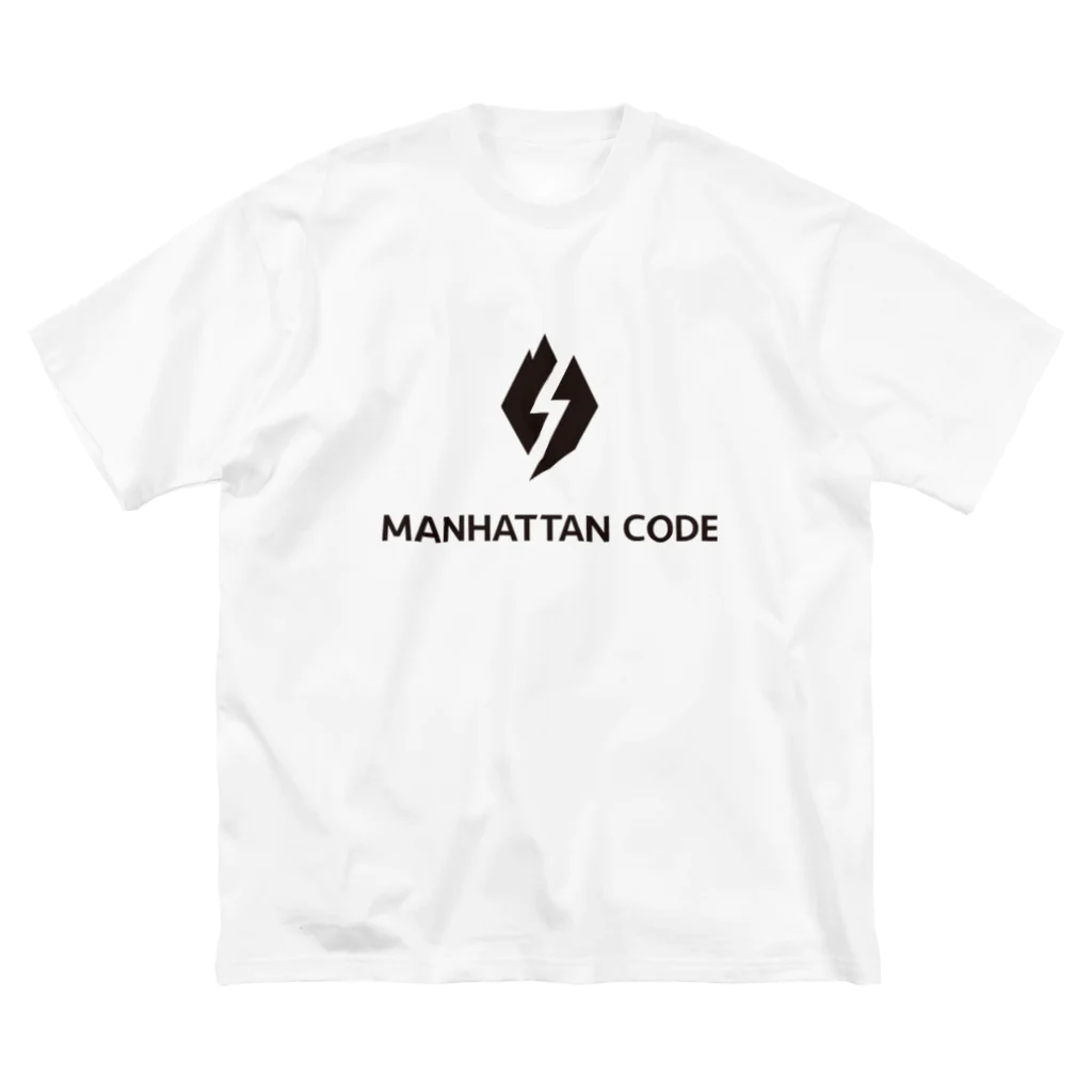 Manhattan Code inc.のMHT_LOGO - BLACK ビッグシルエットTシャツ