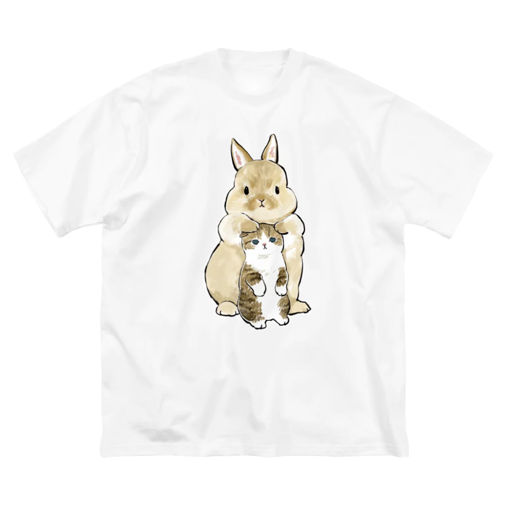 mofusandのちっこいねこ ビッグシルエットTシャツ