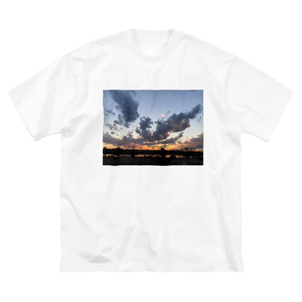 しろひなSHOPの空 ビッグシルエットTシャツ