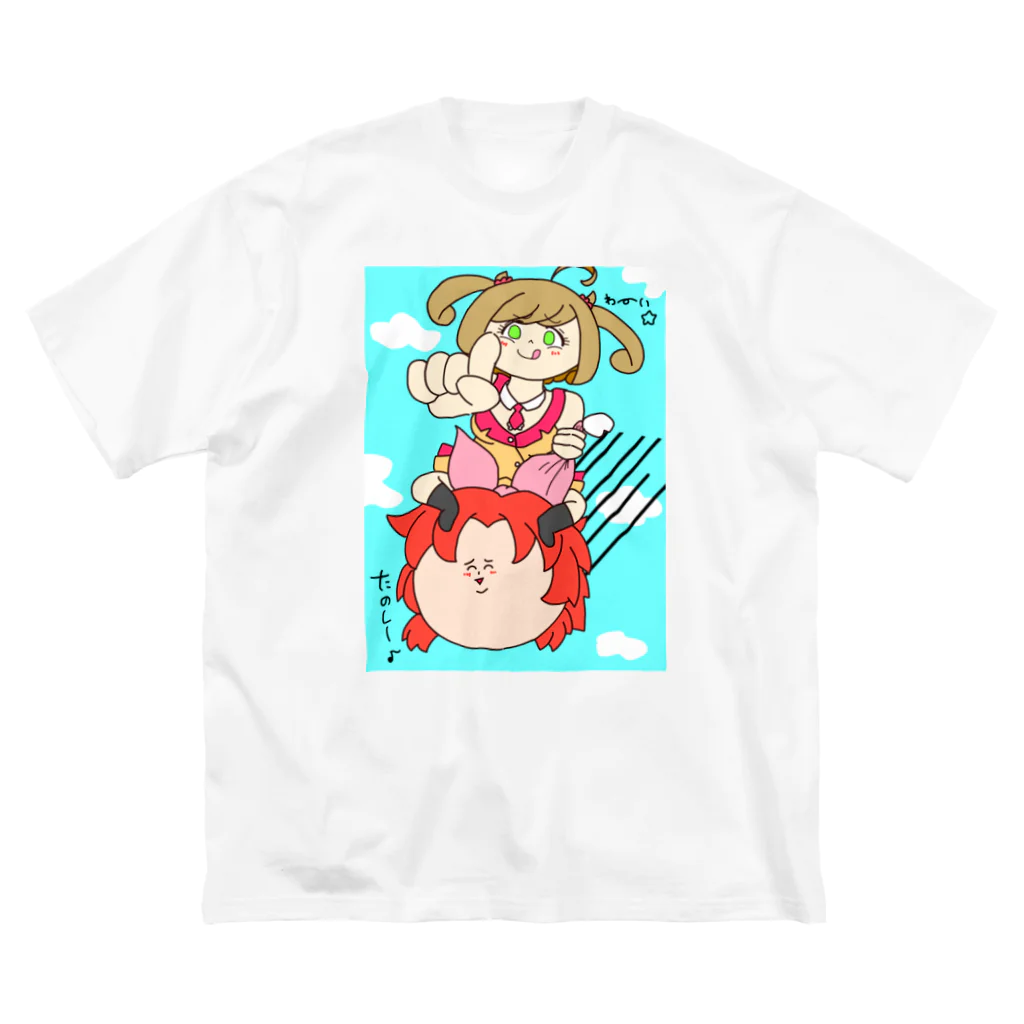 Arohanのしゅがちゃんななちゃん ビッグシルエットTシャツ