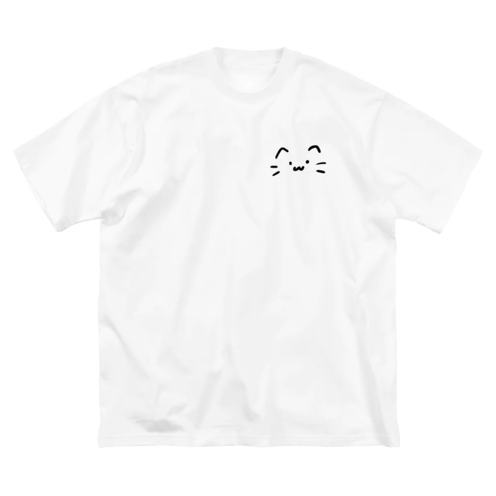 しろぬこのぬこちやん ビッグシルエットTシャツ