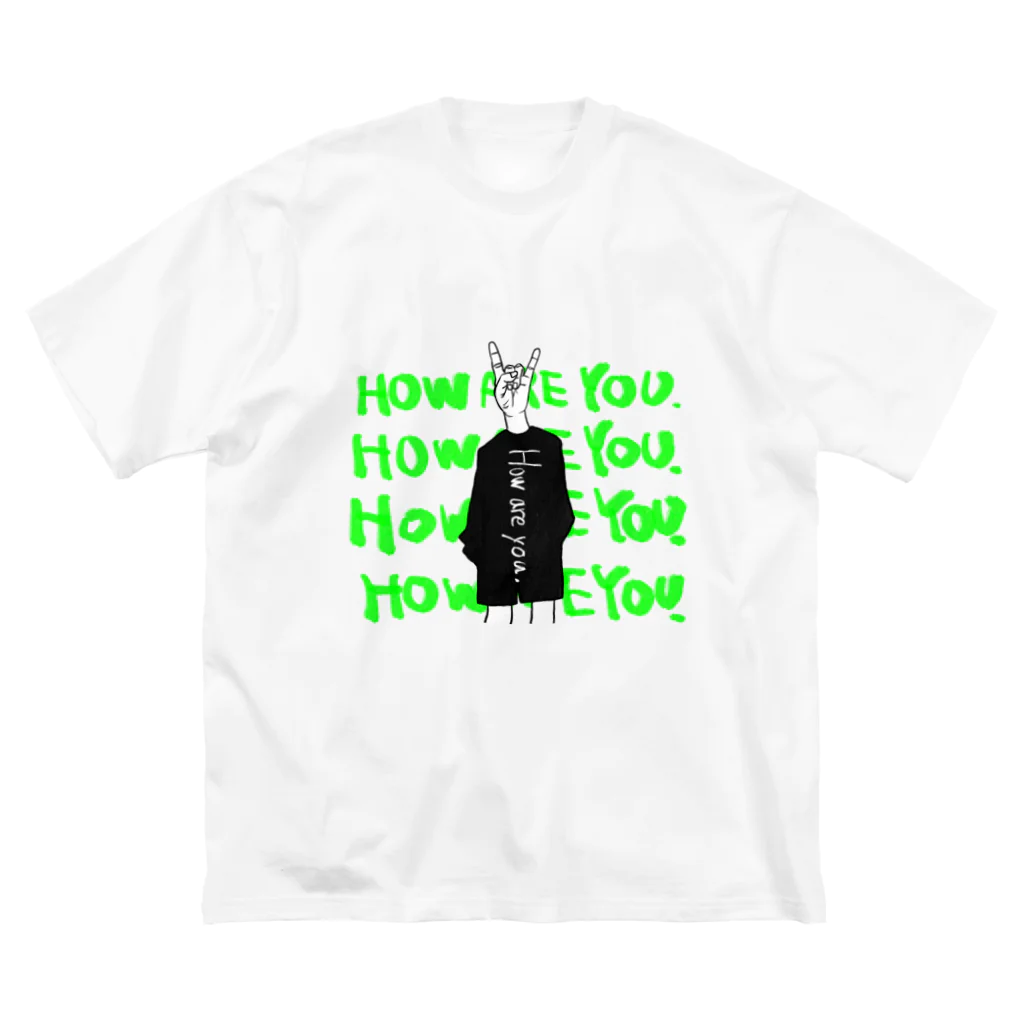 SHHS【ｼｨｽﾞ】　オモイデ欄からカテゴリ別に探せます。のHOW ARE YOU. Big T-Shirt