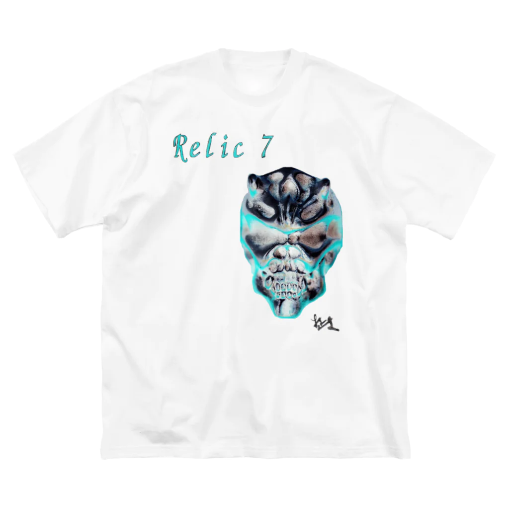 Relic7のRelic 7　二角鬼スカル ビッグシルエットTシャツ