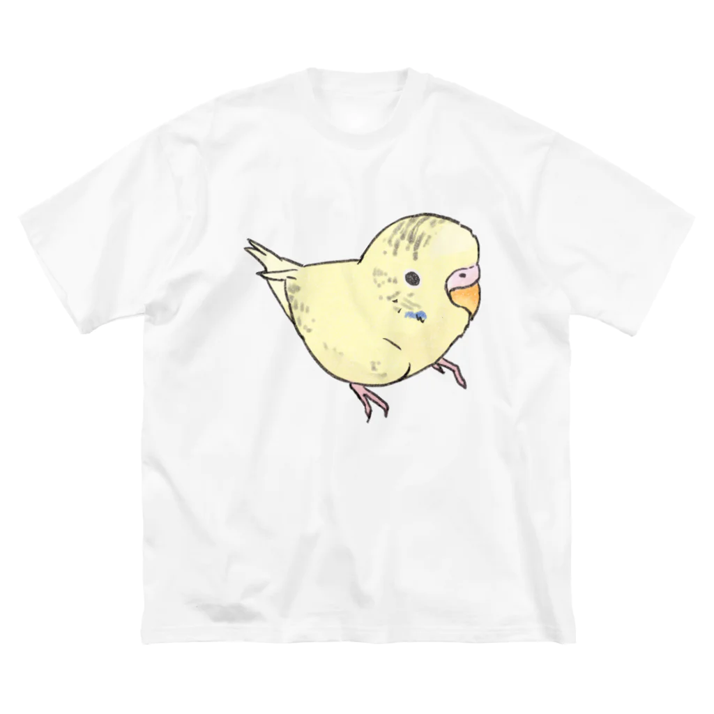 まめるりはことりの可愛いセキセイインコ　おすましちゃん【まめるりはことり】 Big T-Shirt