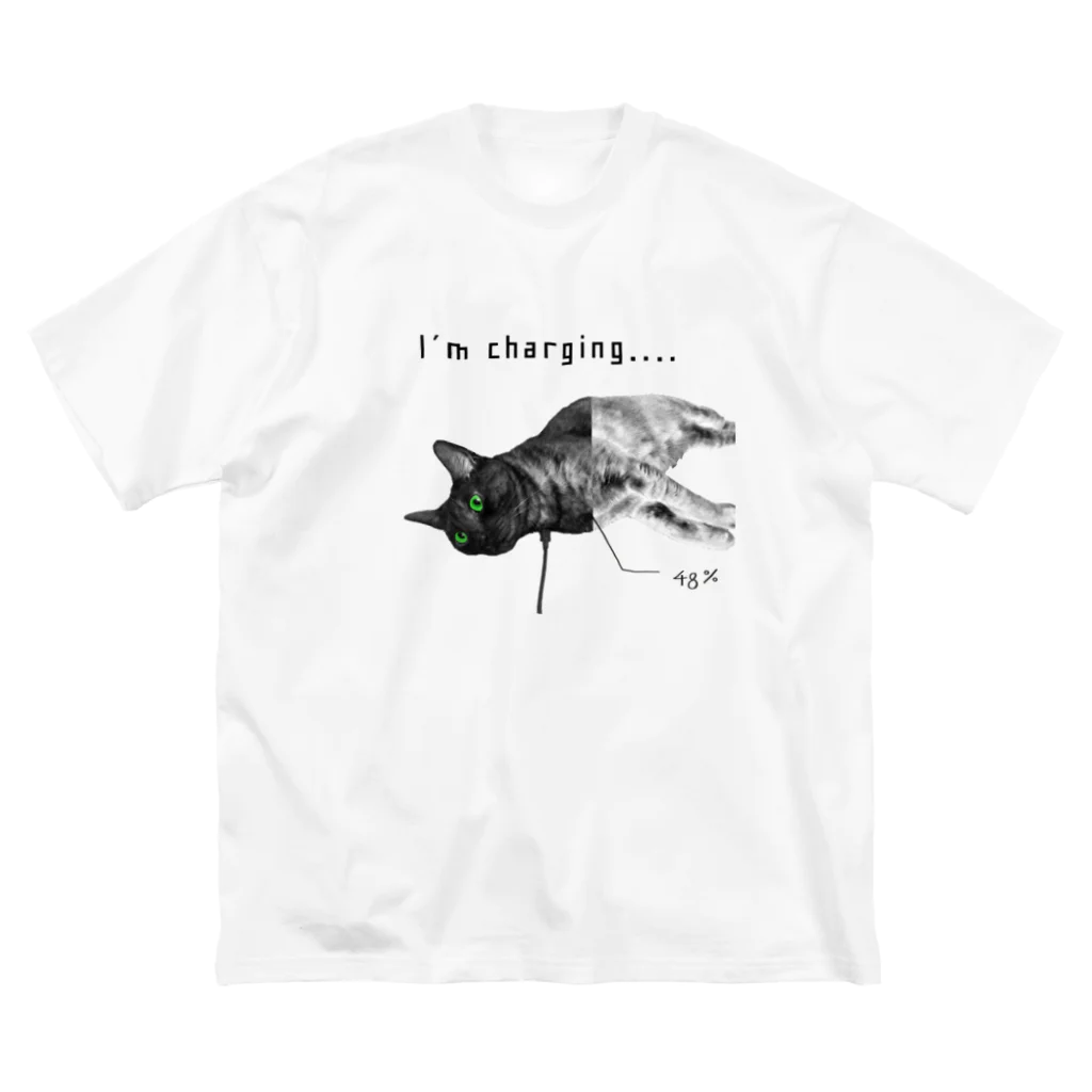 非ユークリッド幾何学を考える kodaisakanaのI'm charging....  Simple ビッグシルエットTシャツ