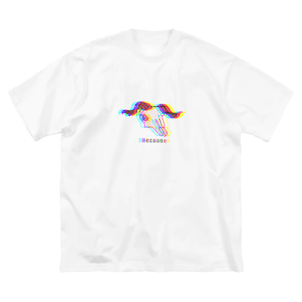 さこつのcranial bones　glitch ビッグシルエットTシャツ