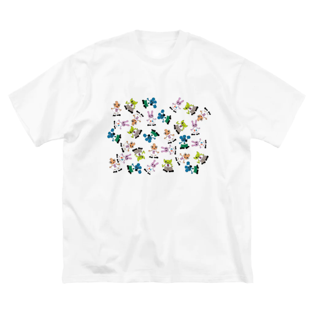 hikaliyanoの昭和グループ ビッグシルエットTシャツ