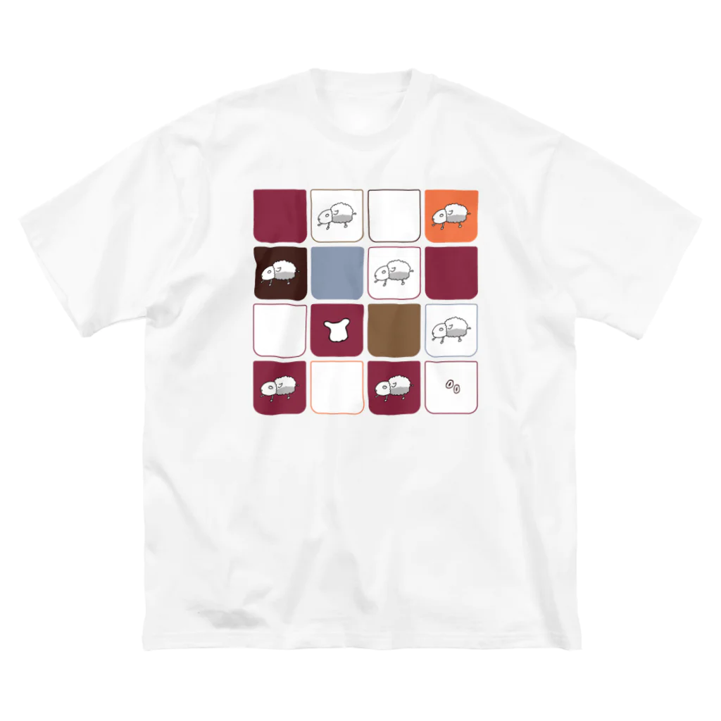 こひつじcoffeeのこひつじマトリックス（オレンジ）/こひつじcoffee ビッグシルエットTシャツ