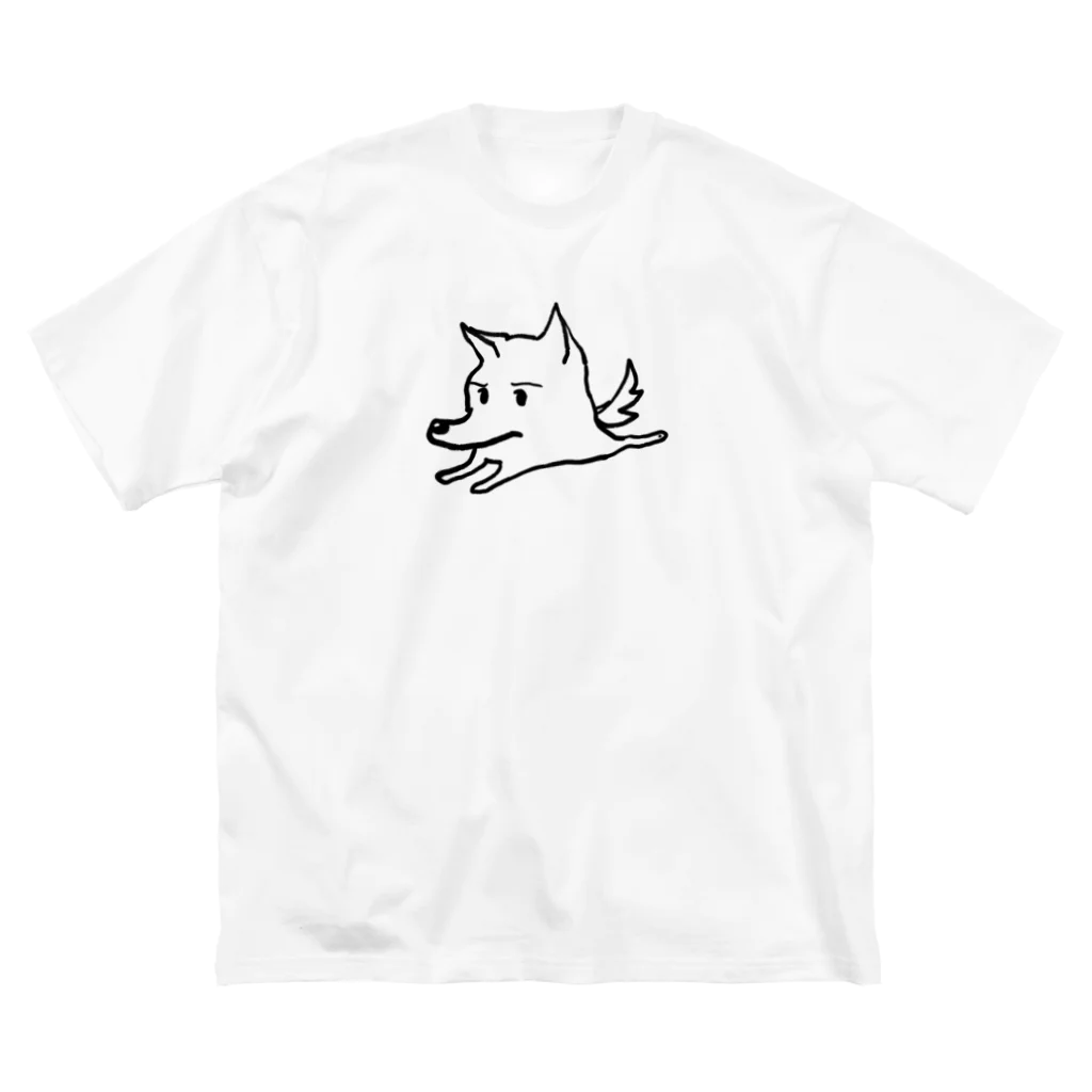 ミシシッピのほとり。の一頭身のいぬ ビッグシルエットTシャツ