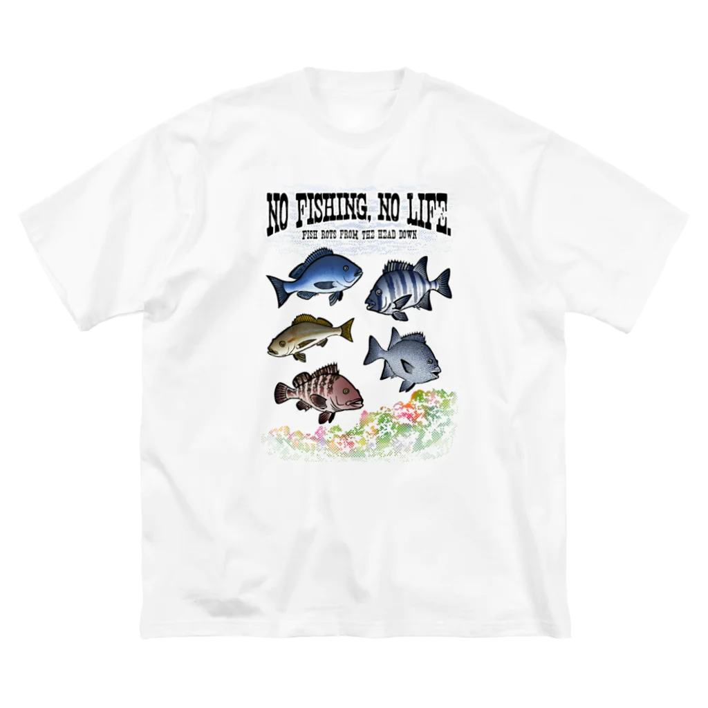 猫と釣り人のFISHING_S4C ビッグシルエットTシャツ