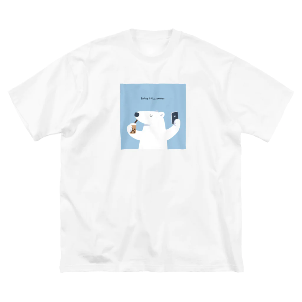 D*Fishのしろくま ビッグシルエットTシャツ