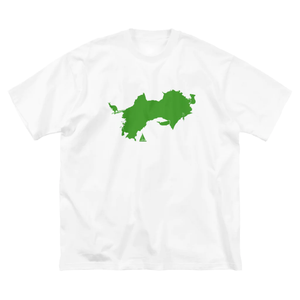 ヨコワケスパイラルの四国 ビッグシルエットTシャツ