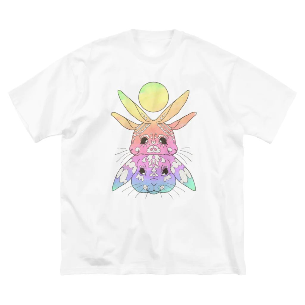 せきね まりののレインボーうさぎ🐇🌈 ビッグシルエットTシャツ