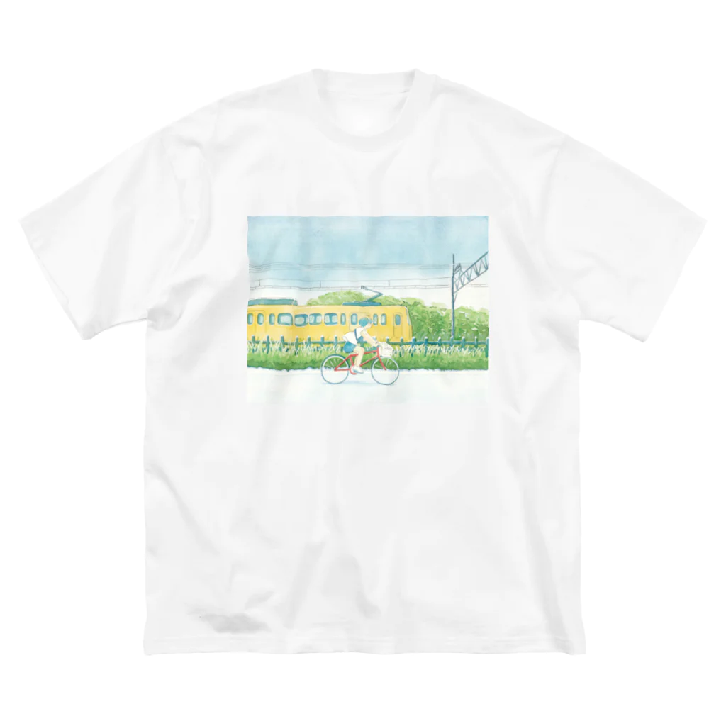 水元さきのの黄色い電車を見た Big T-Shirt