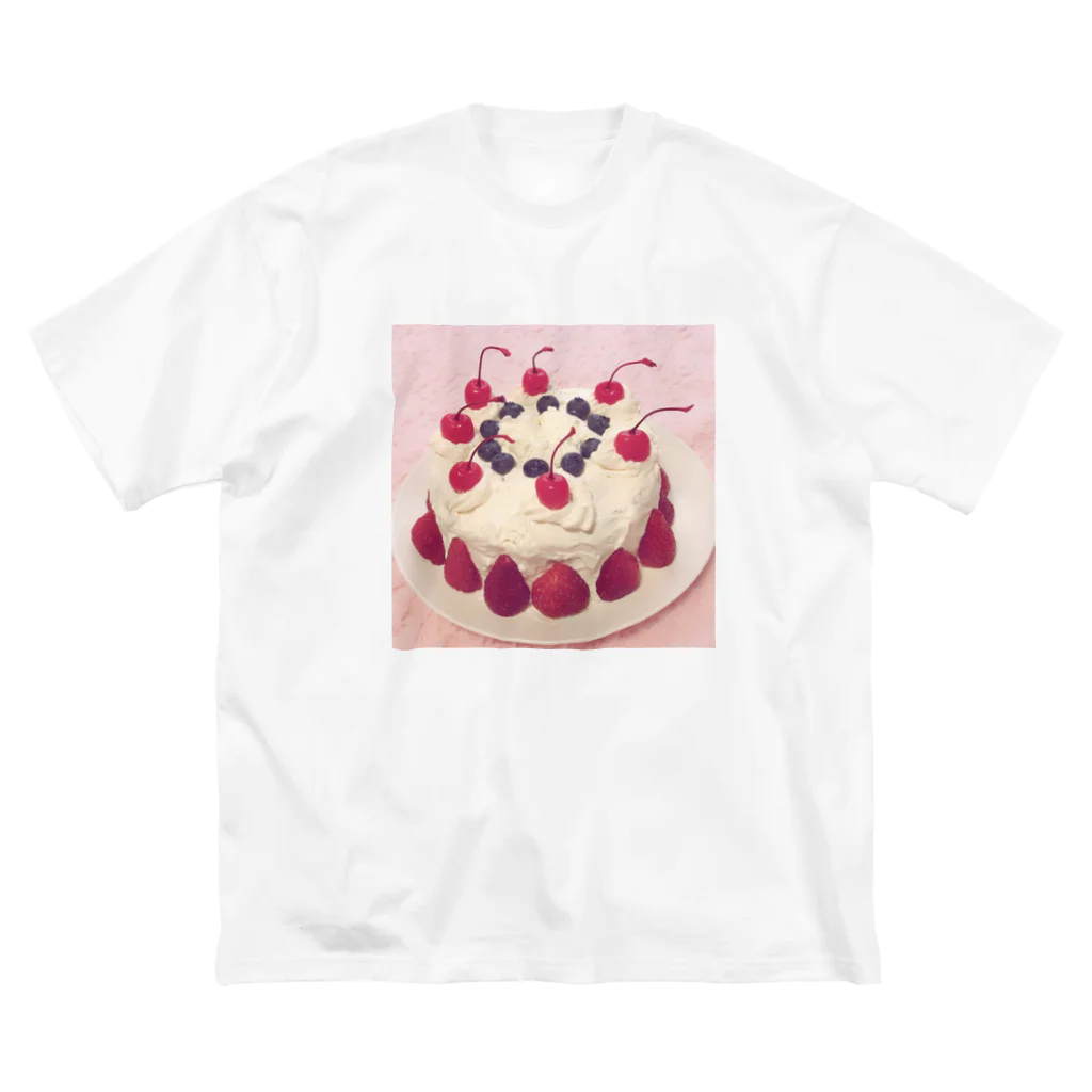 yoppiのCherry cake Big T-Shirt