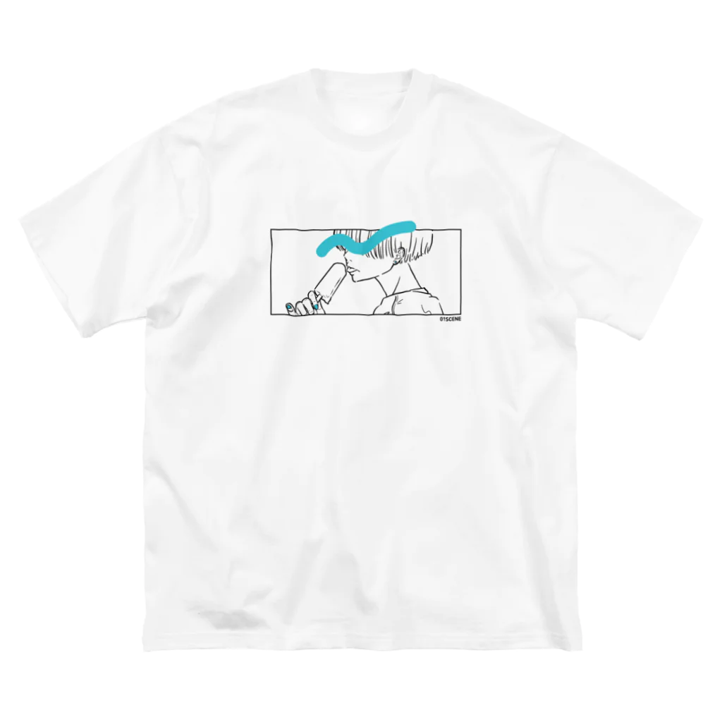 syu01のICE blue ビッグシルエットTシャツ