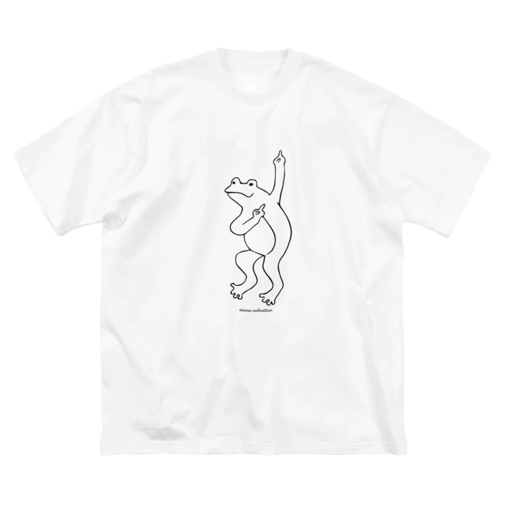 だんすだんすのミナ・ヌクッタ店のかえるだんすだんす ビッグシルエットTシャツ