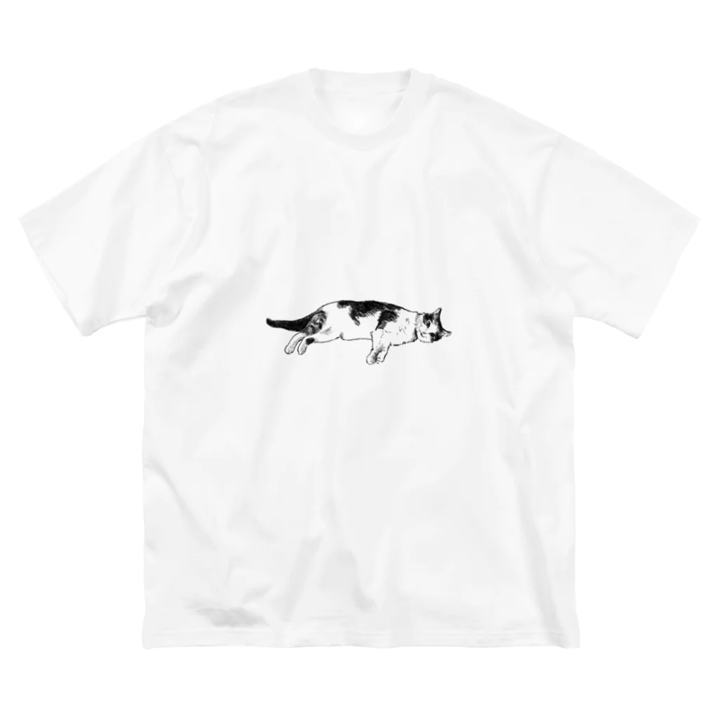 ariharaのネコチヤン2 ビッグシルエットTシャツ