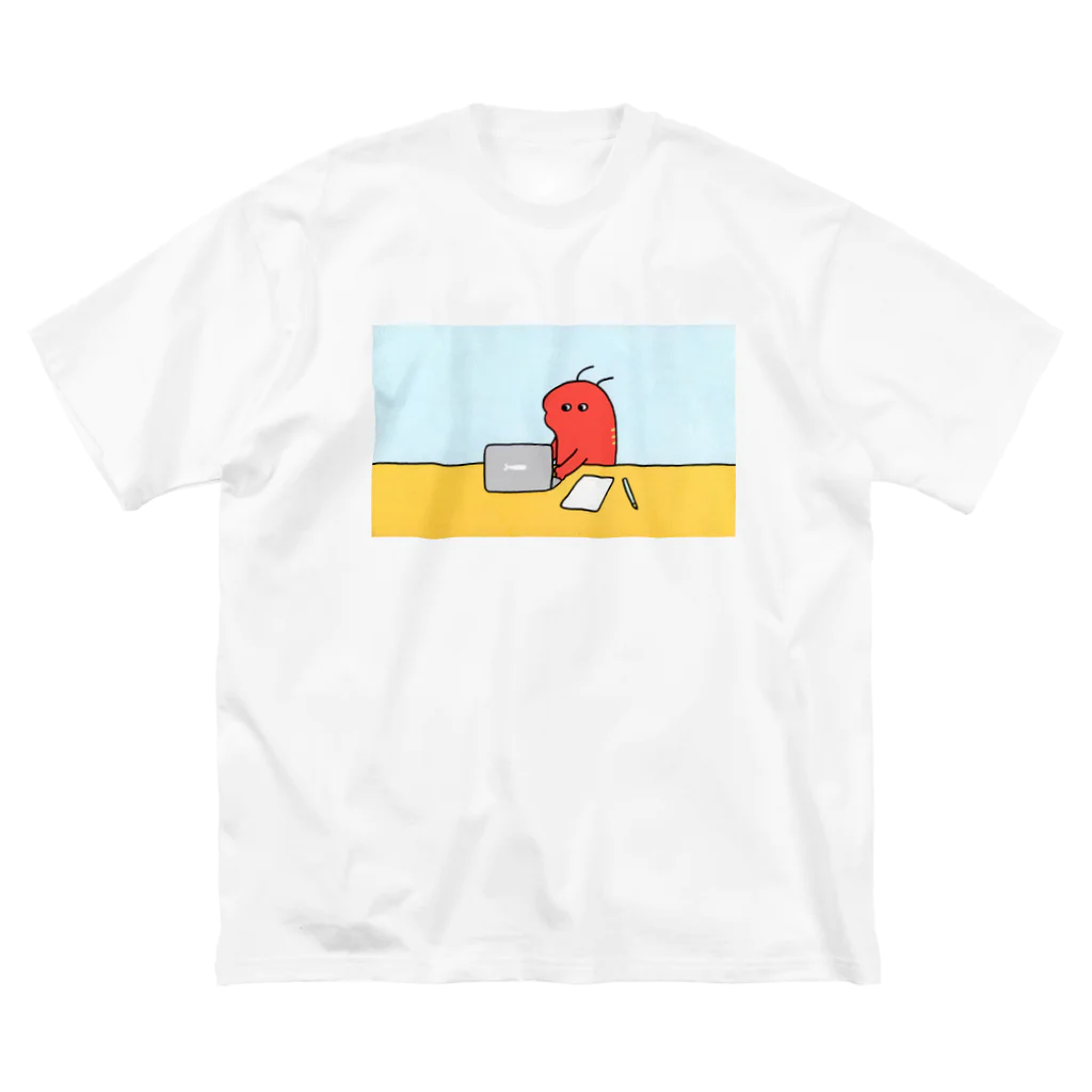 伊豆見のおしごとえび起 ビッグシルエットTシャツ