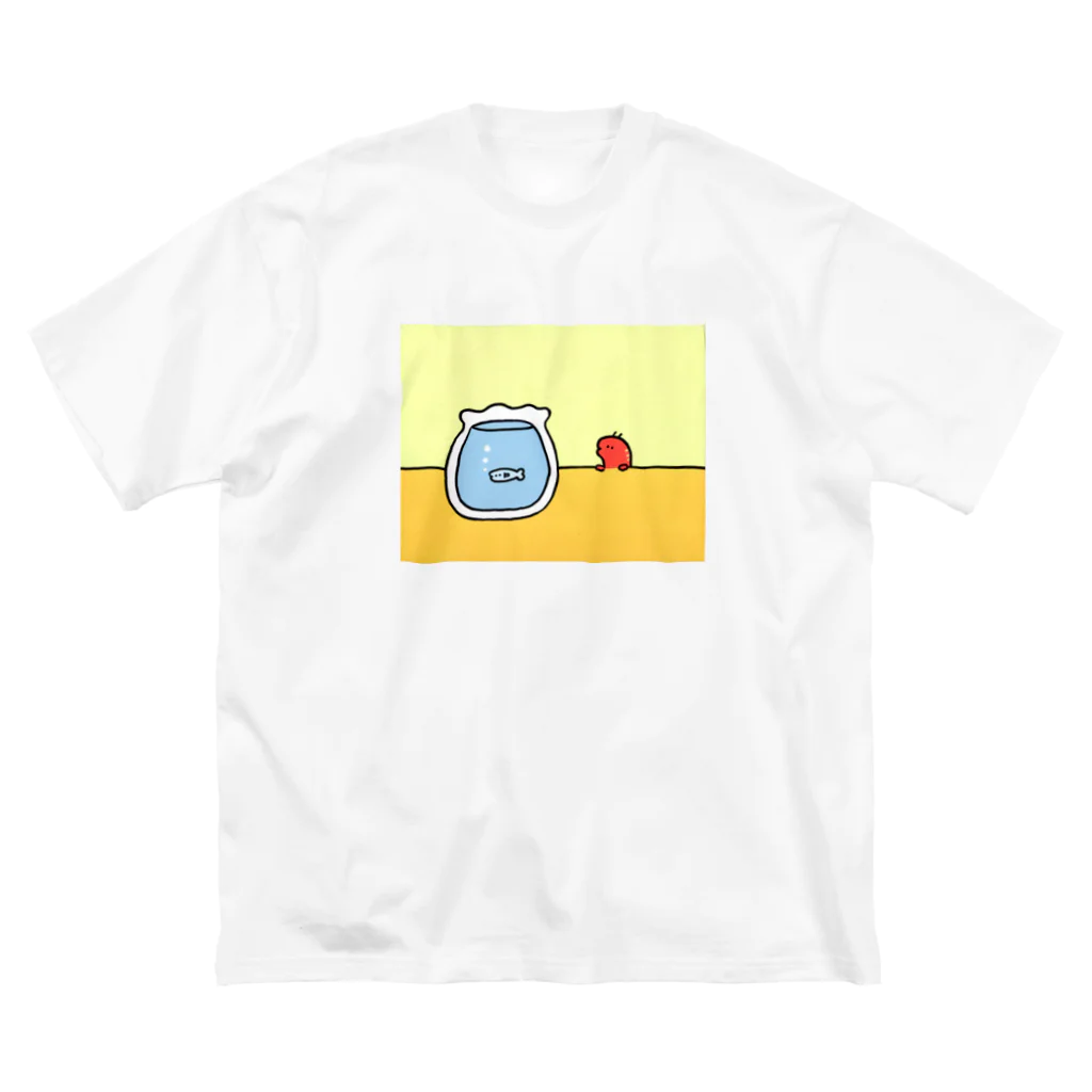 伊豆見のおさかなをみるこえび Big T-Shirt