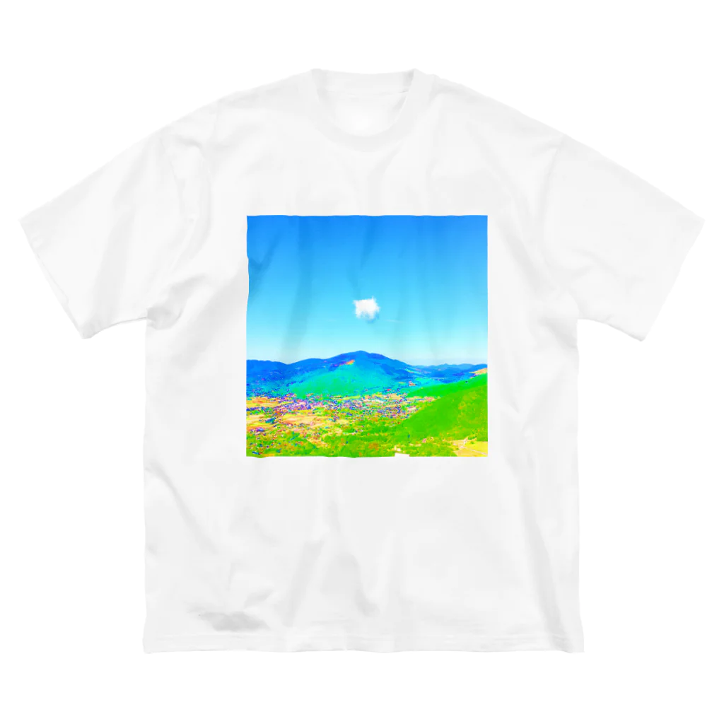 タマムシイロの雲 ビッグシルエットTシャツ