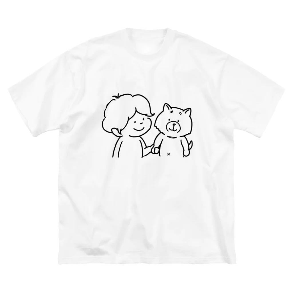 _t__r_o_o_m_のゴンちゃんとぼく ビッグシルエットTシャツ