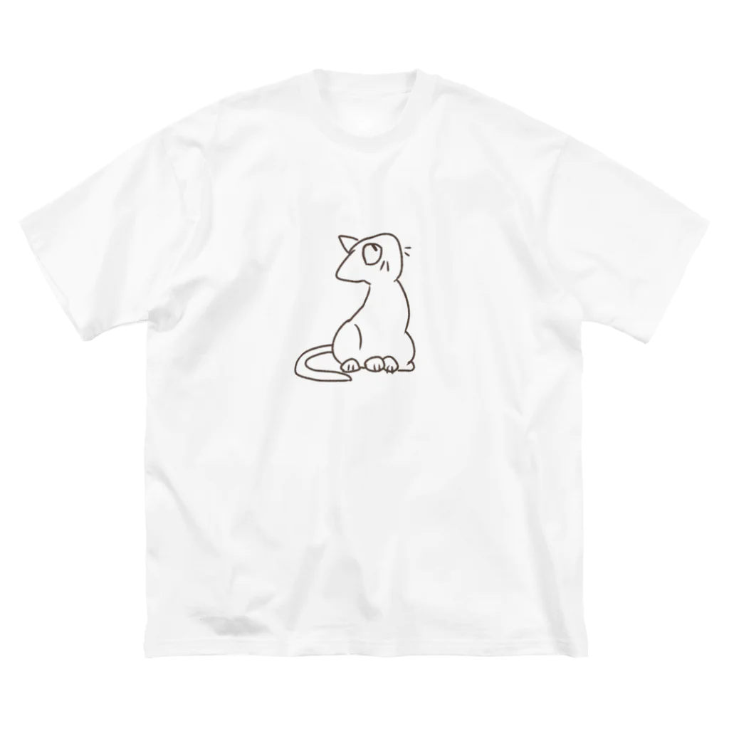 せきね まりのの人間をみまもるねこ(hello ビッグシルエットTシャツ