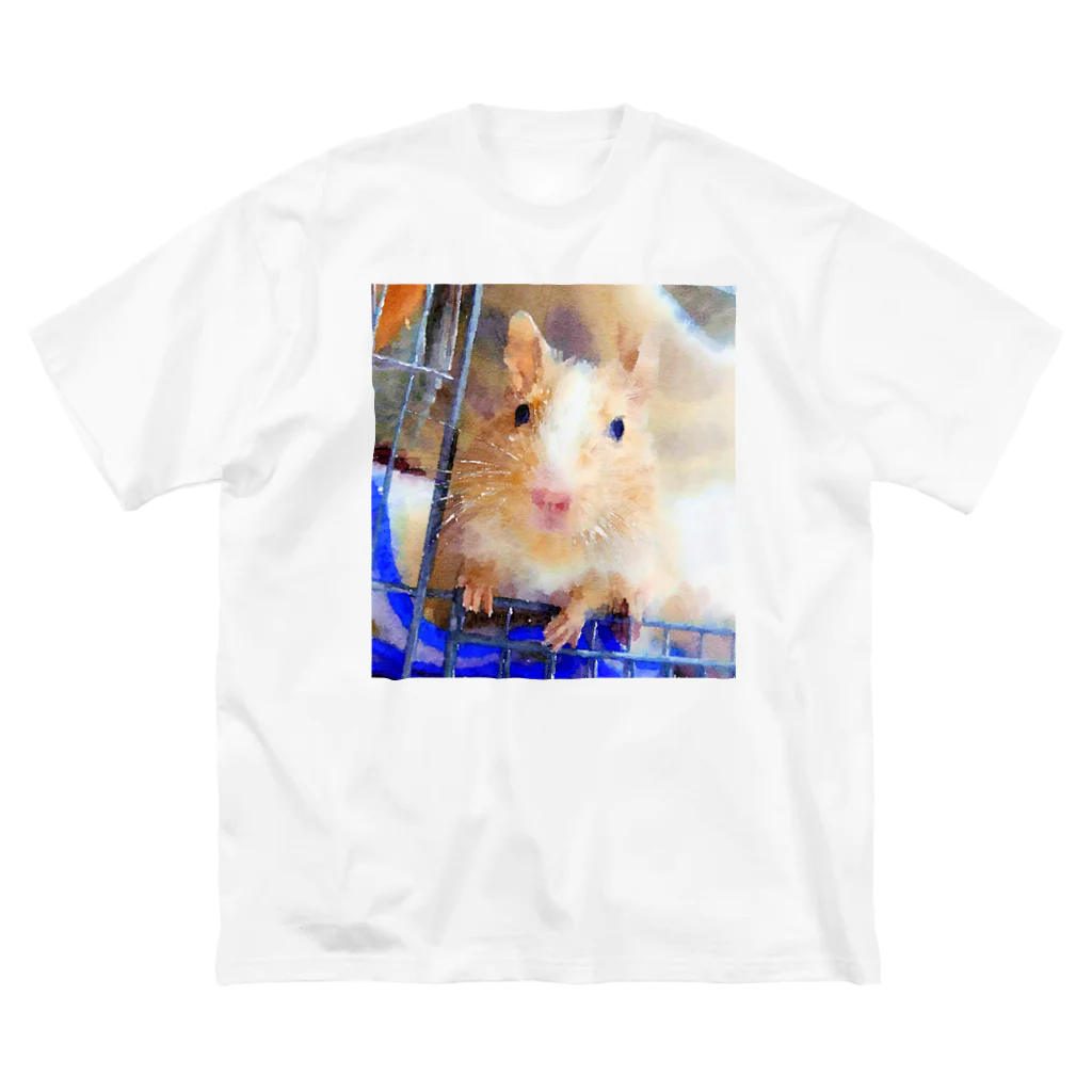 きなこ🐁withりん👤のきなこ ビッグシルエットTシャツ