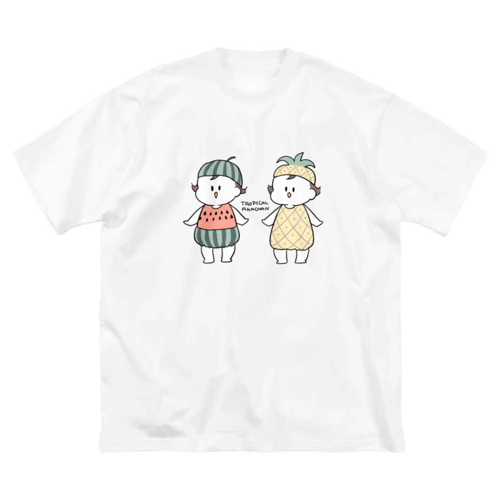 倉田けいのトロピカル ビッグシルエットTシャツ