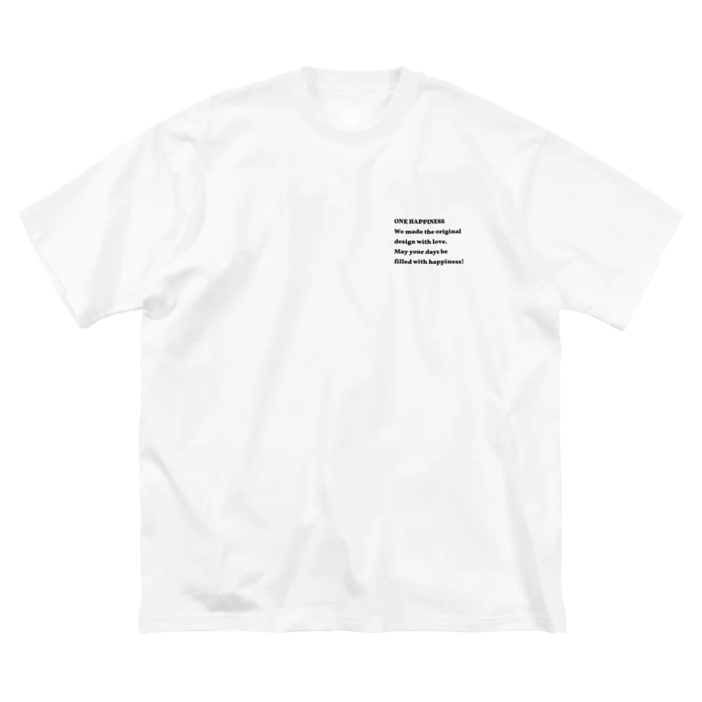 onehappinessのシンプル　ONE HAPPINESS Big T-Shirt