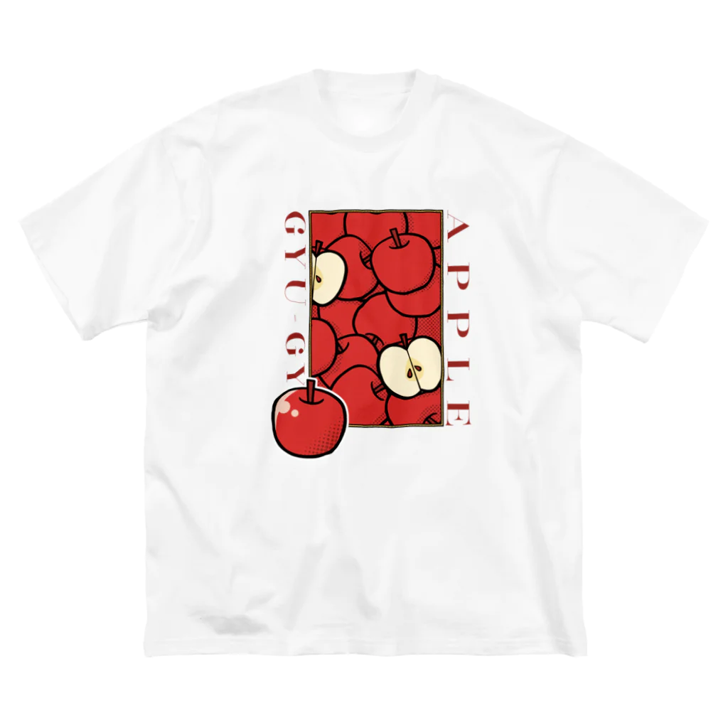 キタガワコハル/ｲﾗｽﾄﾚｰﾀｰのアップルギュウギュウ ビッグシルエットTシャツ