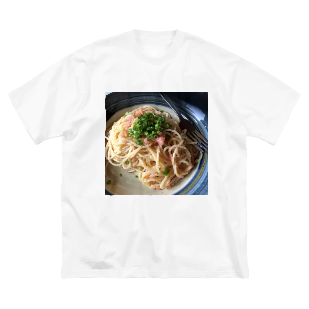 TOBIGUMA SHOP のたらこスパゲティ ビッグシルエットTシャツ