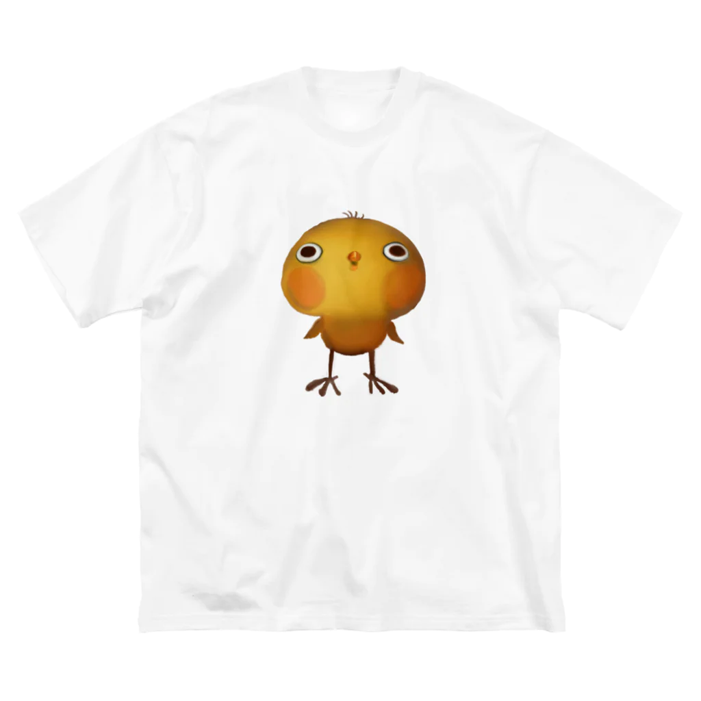 ひよ房ののびのびヒヨコ🐤ハッピー🎵 ビッグシルエットTシャツ