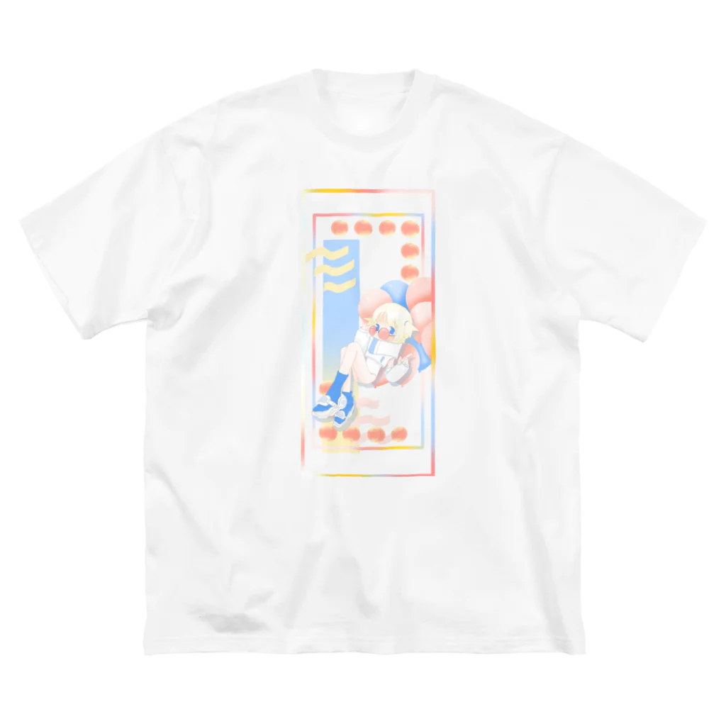 OH!スーパーアミミチャンの🍑🎈 ビッグシルエットTシャツ