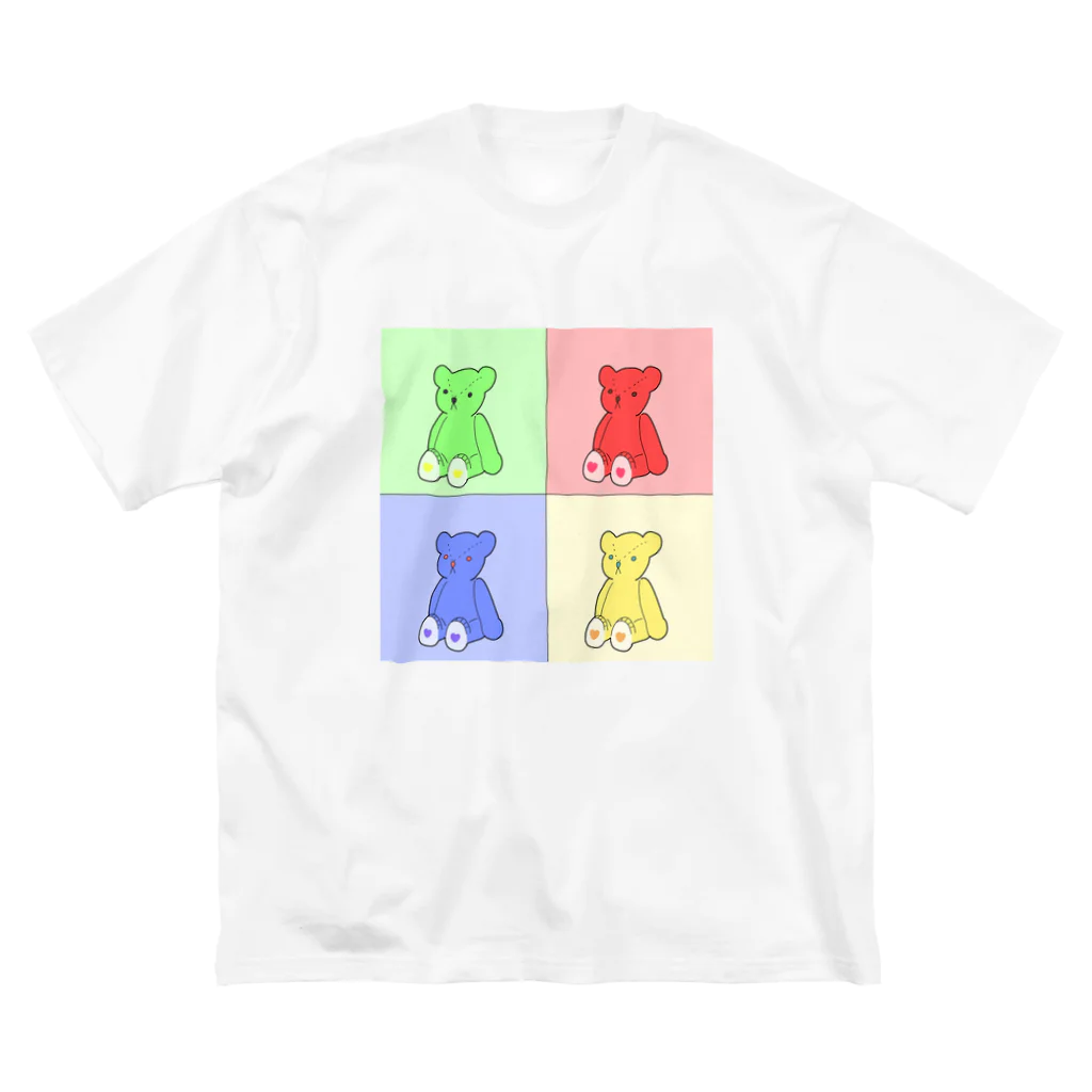 hochaの❤️💛💚💙🐻 ビッグシルエットTシャツ