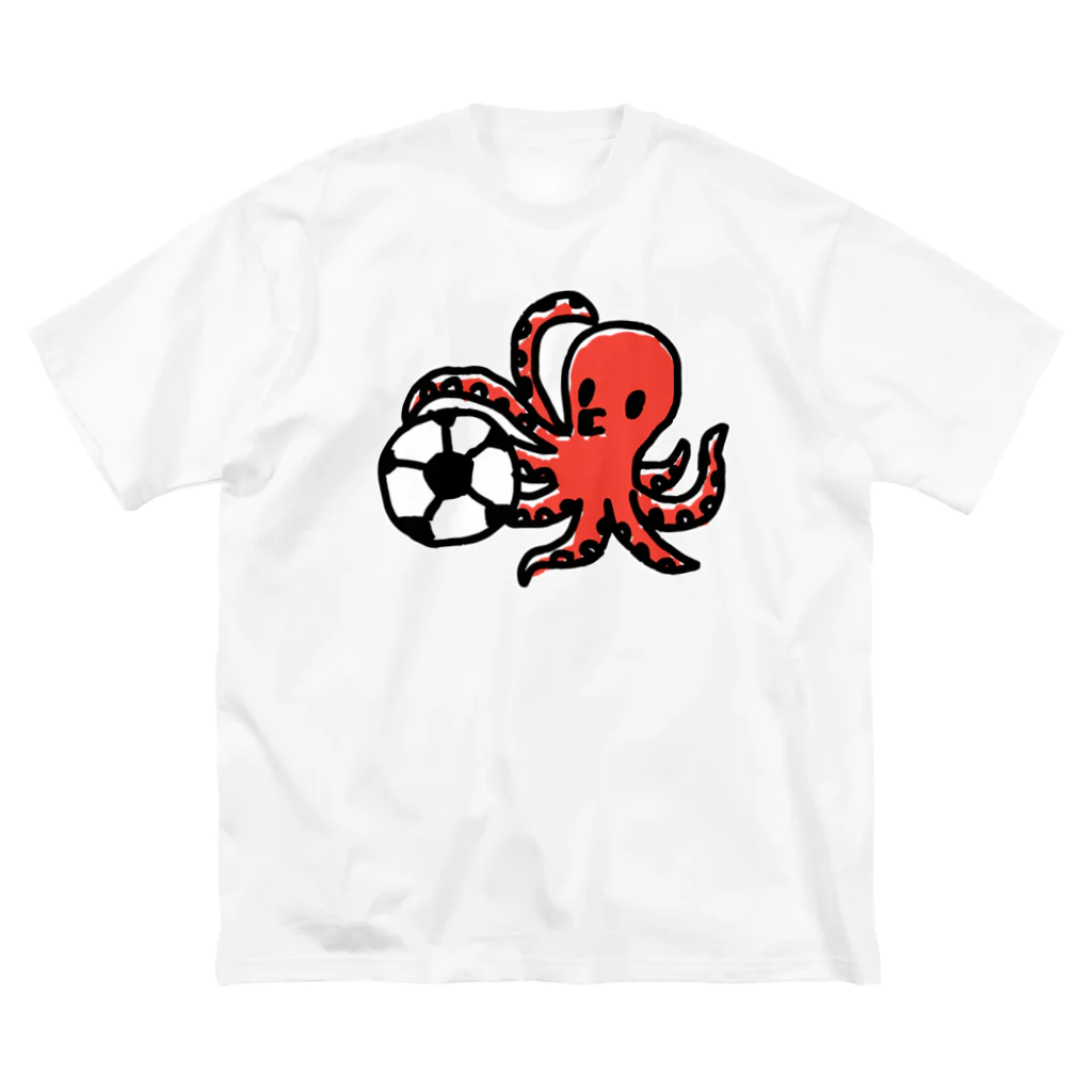 fancygraphicの タコサッカー01 ビッグシルエットTシャツ