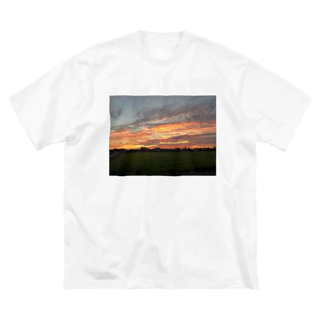 おみずの夕焼け ビッグシルエットTシャツ