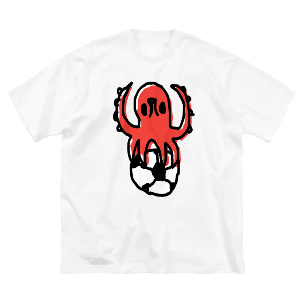 fancygraphicのタコサッカー06 ビッグシルエットTシャツ