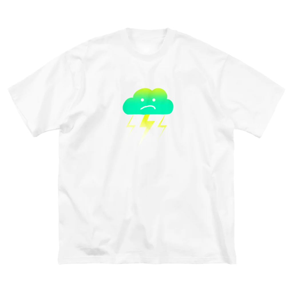 いしかきゃっとのTシャツショップのthunder cloud Big T-Shirt