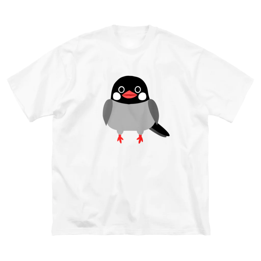 たえこの文鳥 ビッグシルエットTシャツ