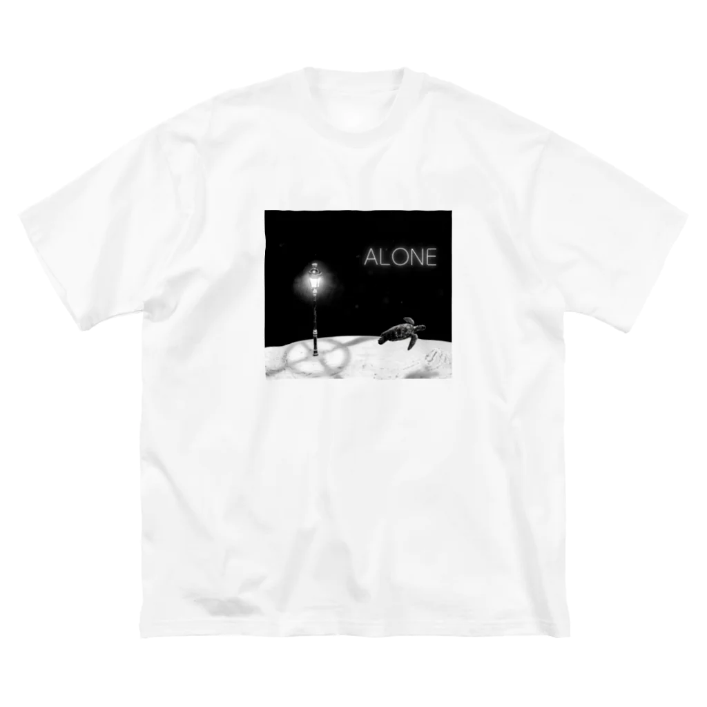 ANOTHER GLASSのALONE Big T-Shirt