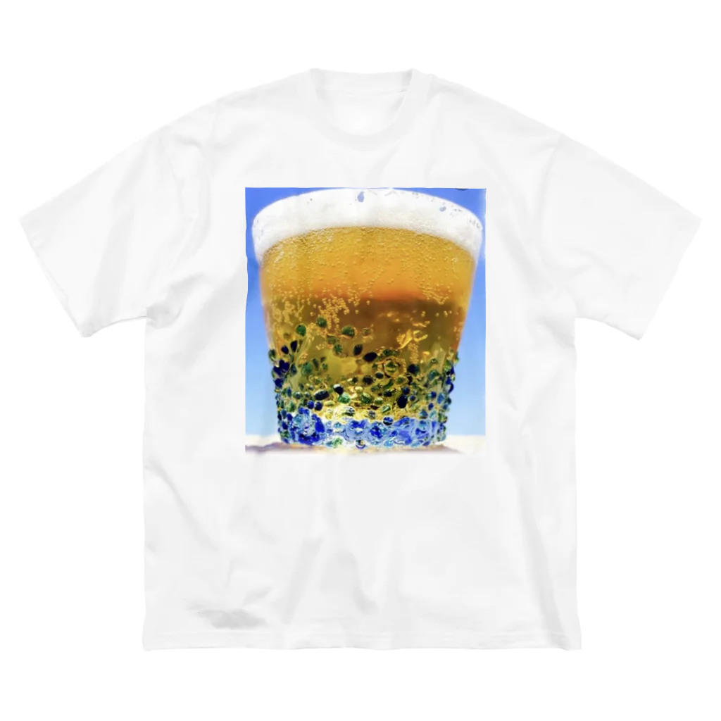 03damono🇯🇵の琉球beerTシャツ ビッグシルエットTシャツ