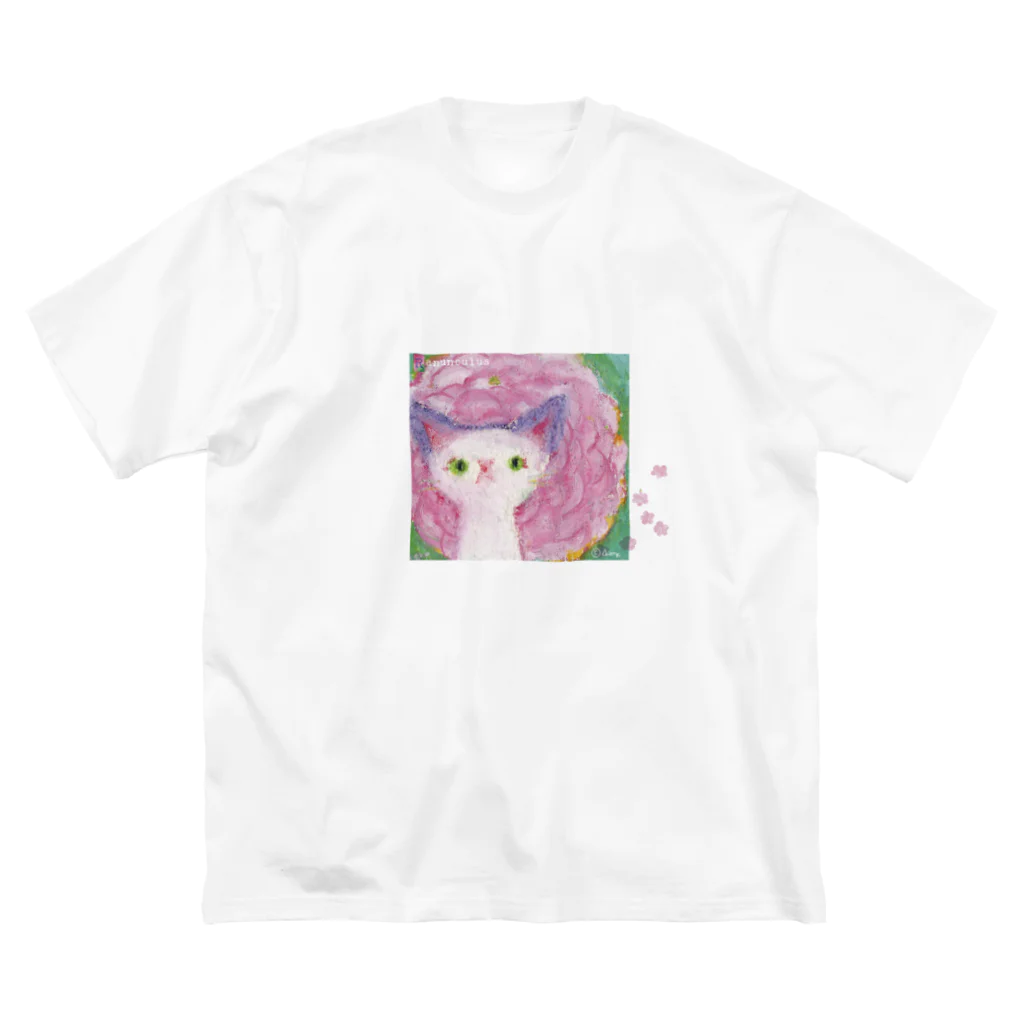 chieris-neko-yaのranu-neko-cham ビッグシルエットTシャツ