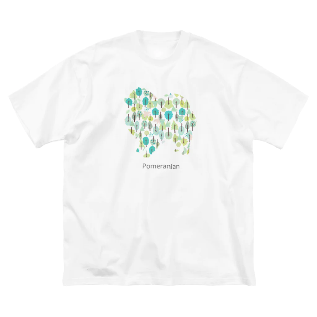 AtelierBoopの森　ポメラニアン Big T-Shirt