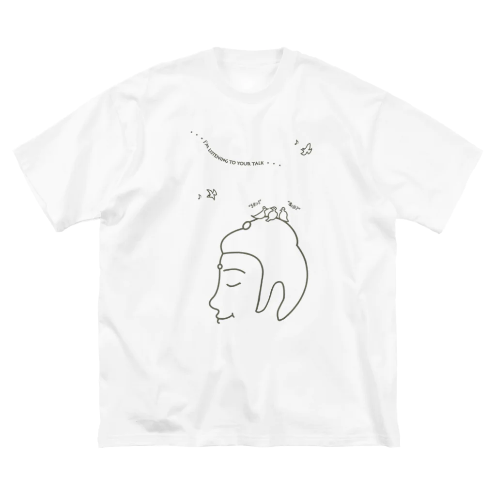 Bo tree teeのListen(復刻版) ビッグシルエットTシャツ