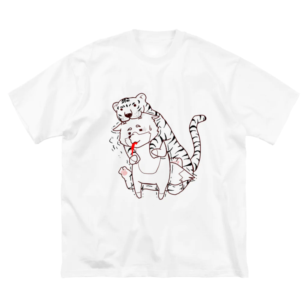 Lani＊Lani-online shop-のトラの威を借りきれてない狐。。。  その② ビッグシルエットTシャツ