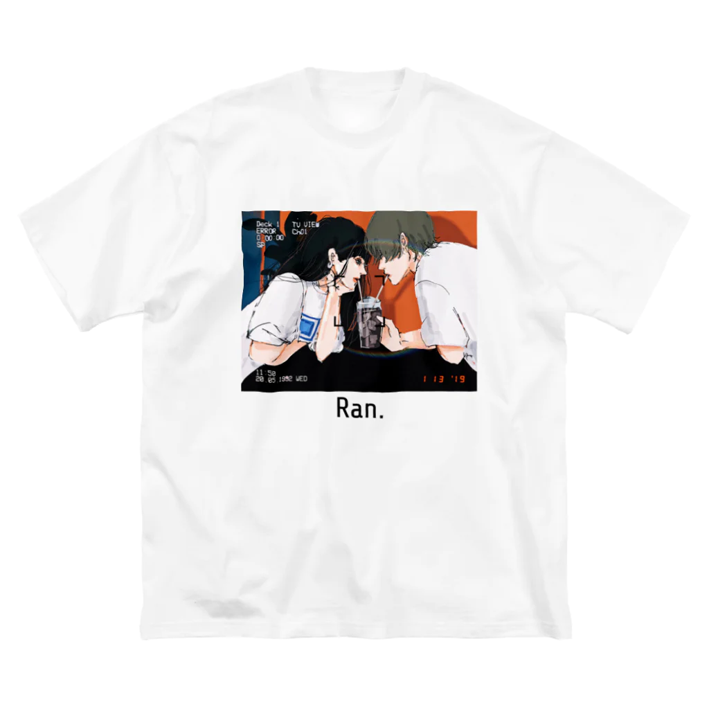 Ran.のCoffee time ビッグシルエットTシャツ