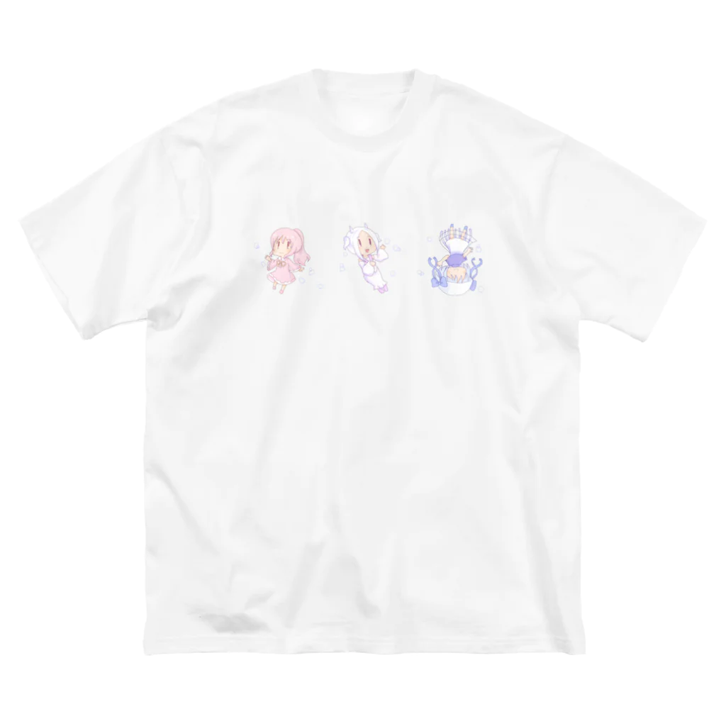 クロム堂のみずのいきものちゃん ビッグシルエットTシャツ